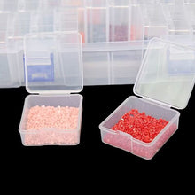 Load image into Gallery viewer, 15/24/30/42/52 Grids Bead Organizers in A Clear Box Diamond Painting Storage Container with Mini Clear Boxes
