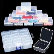 Load image into Gallery viewer, 15/24/30/42/52 Grids Bead Organizers in A Clear Box Diamond Painting Storage Container with Mini Clear Boxes