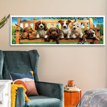Load image into Gallery viewer, 5D DIY Big Gem Painting Kits - 11.8x35.4inch/30x90cm Puppy On Bench