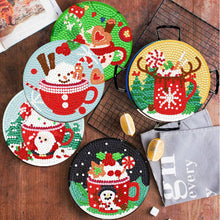 Load image into Gallery viewer, 8pcs Christmas Coaster - DIY Diamond Painting Kits