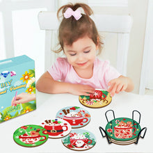 Load image into Gallery viewer, 8pcs Christmas Coaster - DIY Diamond Painting Kits