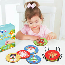 Load image into Gallery viewer, New 8pcs Christmas Coaster - DIY Diamond Painting Kits