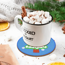 Load image into Gallery viewer, New 8pcs Christmas Coaster - DIY Diamond Painting Kits