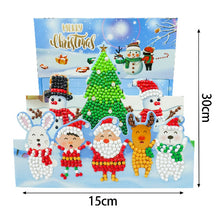 Load image into Gallery viewer, 3D Pop-Up Christmas Diamond Painting Card – DIY Sparkling Holiday Greeting with Resin Diamonds