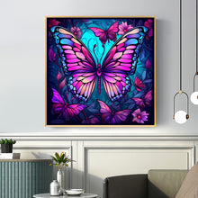 Load image into Gallery viewer, Craft Diamond Art Beautiful Purple Butterfly