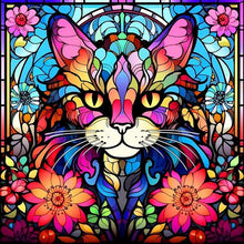 Load image into Gallery viewer, 5D DIY Diamond Painting Colorful Flowers Cow