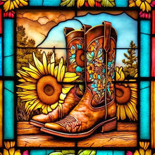 Load image into Gallery viewer, 5D DIY Diamond Painting Colorful Flowers Cow