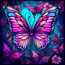 Load image into Gallery viewer, Craft Diamond Art Beautiful Purple Butterfly