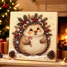 Load image into Gallery viewer, Christmas Pearl Diamond Painting Kit with Wooden Inner Frame – 3D Santa DIY Craft, 20x20cm