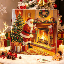 Load image into Gallery viewer, Christmas Pearl Diamond Painting Kit with Wooden Inner Frame – 3D Santa DIY Craft, 20x20cm