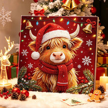 Load image into Gallery viewer, Christmas Pearl Diamond Painting Kit with Wooden Inner Frame – 3D Santa DIY Craft, 20x20cm