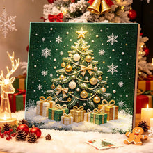 Load image into Gallery viewer, Christmas Pearl Diamond Painting Kit with Wooden Inner Frame – 3D Santa DIY Craft, 20x20cm