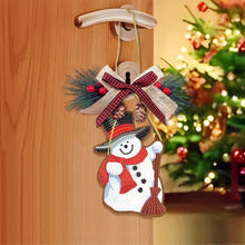 Load image into Gallery viewer, DIY Diamond Painting Snowman Broom Gift For Christmas Pendant Kit