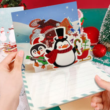 Load image into Gallery viewer, New 6pcs Diamond 3D Greeting Card Christmas Card