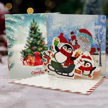 Load image into Gallery viewer, New 6pcs Diamond 3D Greeting Card Christmas Card