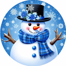 Load image into Gallery viewer, 4Pcs Set 5D DIY Full Round Square Drill Diamond Painting Winter Snowman Kit 30x30cm