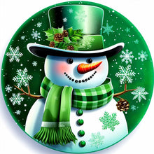 Load image into Gallery viewer, 4Pcs Set 5D DIY Full Round Square Drill Diamond Painting Winter Snowman Kit 30x30cm