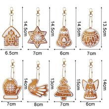 Load image into Gallery viewer, 8pcs Snow Keychain - DIY Diamond Painting Kits