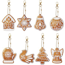 Load image into Gallery viewer, 8pcs Snow Keychain - DIY Diamond Painting Kits