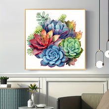 Load image into Gallery viewer, Diamond Art Kits Succulent Plants 40x40cm/15.7x15.7Inches