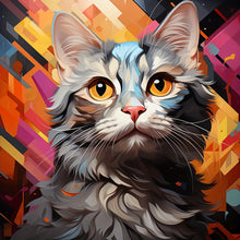 Load image into Gallery viewer, Paint Gem Art - Beautiful Cat Cartoon