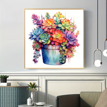 Load image into Gallery viewer, Colorful Succulent Plants 40x40cm/15.7x15.7Inch Without Frame DIY 5D Diamond Painting