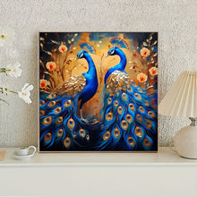 Load image into Gallery viewer, 40X40cm/15.7X15.7in - Diamond Painting Kit, Peacock