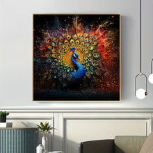 Load image into Gallery viewer, Diamond Art Peacock Screen 50 x 50cm/19.7 x 19.7in