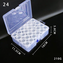 Load image into Gallery viewer, Diamond Painted Round Bottled Storage Box New Transparent DIY Bead Box Large Bottle Jewelry Box Tool