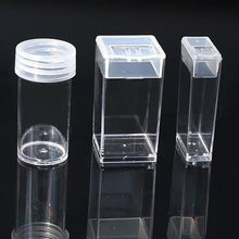 Load image into Gallery viewer, 10/20/30/50Pcs Acrylic Round Square Bottles Diamond Embroidery Storage Box Clear Empty Bottles Bead Containers Holder for Beads Diamond Painting Accessories Storage DIY Craft