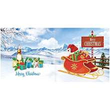 Load image into Gallery viewer, Diamond Painting Ornaments Kits,Cards Diamond Painting Christmas Greeting Cards Holiday Party Cards - A Diamond Painting