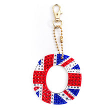 Load image into Gallery viewer, 1Pcs Letter Crystal Diamond Painting Acrylic Keychain DIY Double-sided Special-shaped Drill Key Ring Pendant Women Bag Accessory