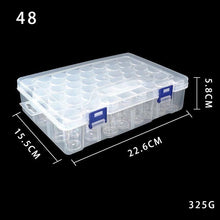 Load image into Gallery viewer, Diamond Painted Round Bottled Storage Box New Transparent DIY Bead Box Large Bottle Jewelry Box Tool