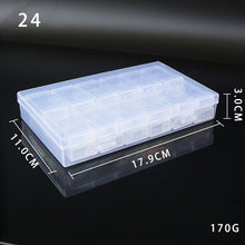 Load image into Gallery viewer, 6/10/12/24/44/64/80/126 Grids Divided Storage Box Plastic Diamond Organizer with stickers - A Diamond Painting