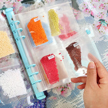 Load image into Gallery viewer, 113Pcs/Set Diamond Painting Beads Storage Book A5 Binder with Pockets Diamond Painting Accessories