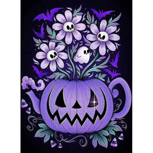 Load image into Gallery viewer, Purple Halloween Pumkin - 30x40cm