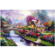 Load image into Gallery viewer, House River Arch Bridge Scenery