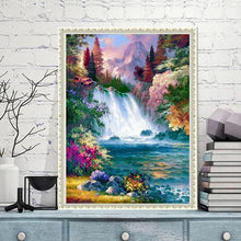 Load image into Gallery viewer, Waterfall Mountain Forest Tree Nature