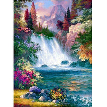 Load image into Gallery viewer, Waterfall Mountain Forest Tree Nature