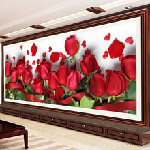 Load image into Gallery viewer, Red Rose Diamond Painting Large Size