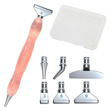 Load image into Gallery viewer, Diamond Painting Tools DIY Resin Spot Drill Pen Six Kinds of Metal Nib Storage Box - A Diamond Painting