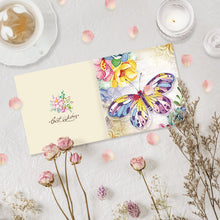 Load image into Gallery viewer, 8 pieces New Diamond Painting Greeting Cards Retro style Flower Thanks DIY Diamond Art