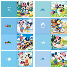 Load image into Gallery viewer, 8pcs New Disney Diamond Painting Greeting Card Mickey Minnie Cute Card DIY Thanks Gift