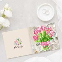 Load image into Gallery viewer, 8 pieces New Diamond Painting Greeting Cards Retro style Flower Thanks DIY Diamond Art