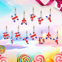 Load image into Gallery viewer, 1Pcs Letter Crystal Diamond Painting Acrylic Keychain DIY Double-sided Special-shaped Drill Key Ring Pendant Women Bag Accessory