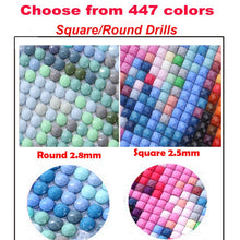 Load image into Gallery viewer, DMC 447 Color Full Round/square Drills Resin Diamond,Diamond Painting Full Drills Beads Stone Gem Accessory