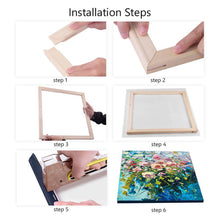 Load image into Gallery viewer, Wooden Photo Frame DIY Oil Painting Decor Painting Outer Frame Diamond Painting Accessories Tools