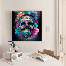 Load image into Gallery viewer, 11.8x11.8 Inch Halloween Skull Flower Wall Art Art Gift