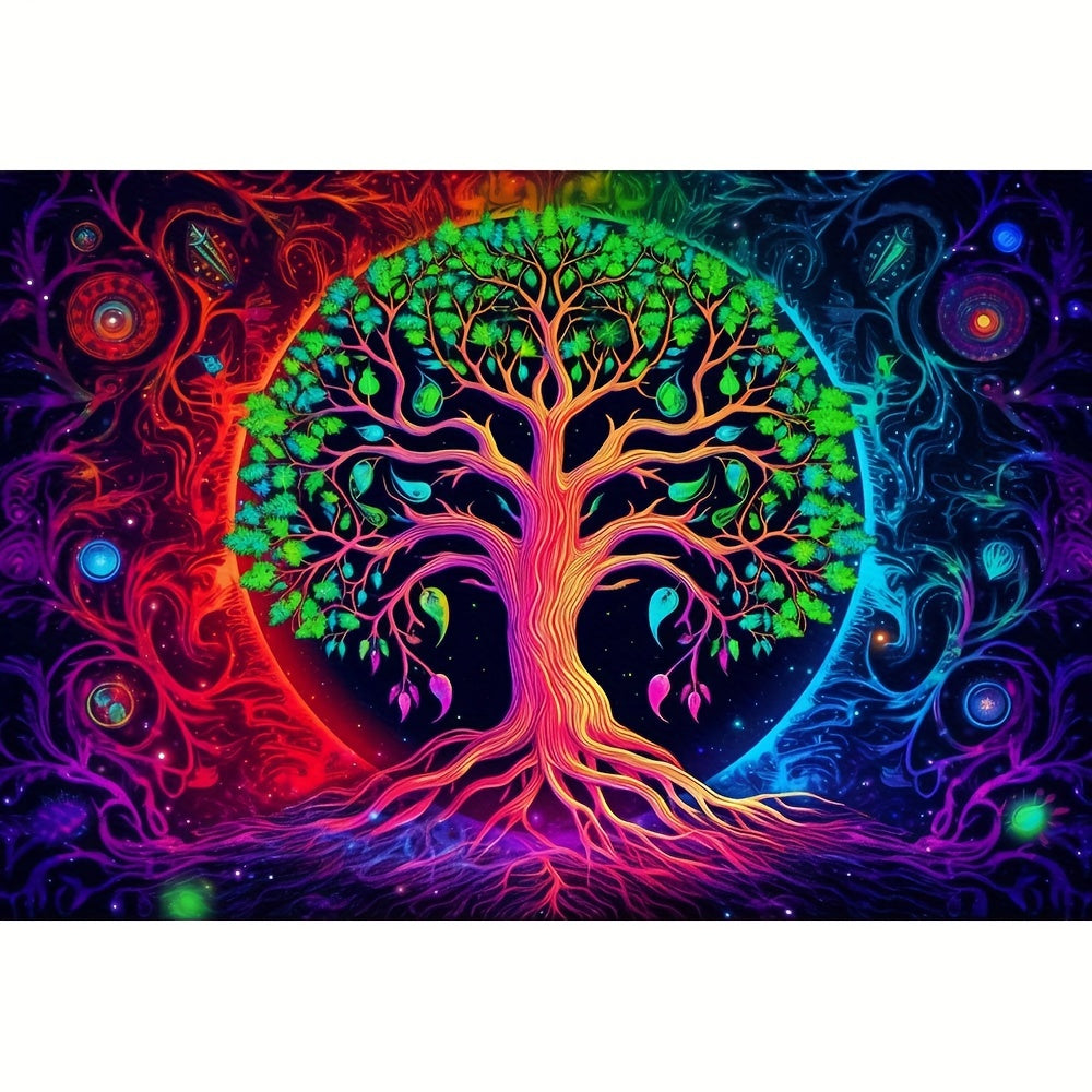 Colorful Tree Of Life Large Size 40x55cm/15.7x21.7Inch