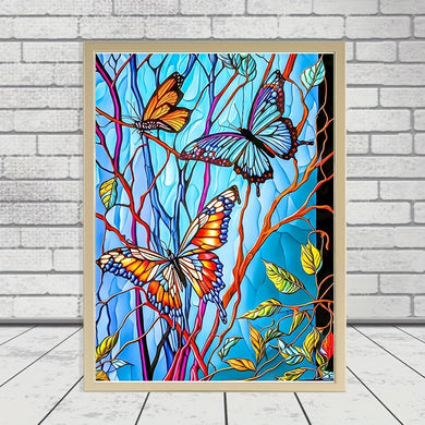 Full Diamond Painted Butterfly - 30x40cm